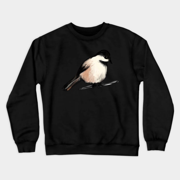 Black-capped Chickadee Crewneck Sweatshirt by shehitsback